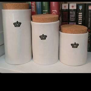 Cinder Ceramics (Gitti) Crown Canister Set